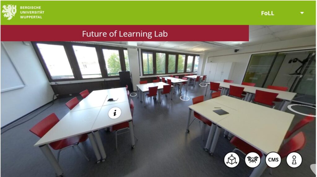 Bild der 360 Ansicht des "Future of Learning Lab"